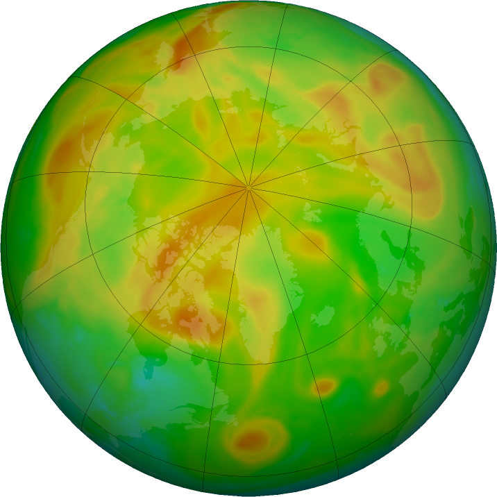 Arctic ozone map for 31 May 2018